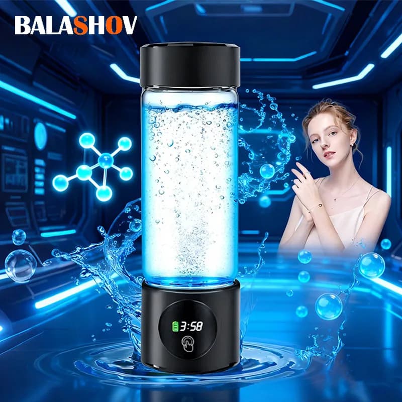 Electric Performance Hydrogen Water creator SPE PEM duel Chamber lonizer + PPB & Time Display Electric Hydrogen Water