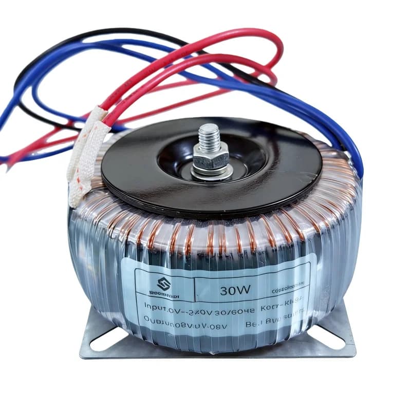Stepper Pure Copper 30W Toroidal Transformer 110V 220V 230V 240V To 6V 9V 12V 15V 18V 24V 30V 36V 48V 60V for Audio Amplifier