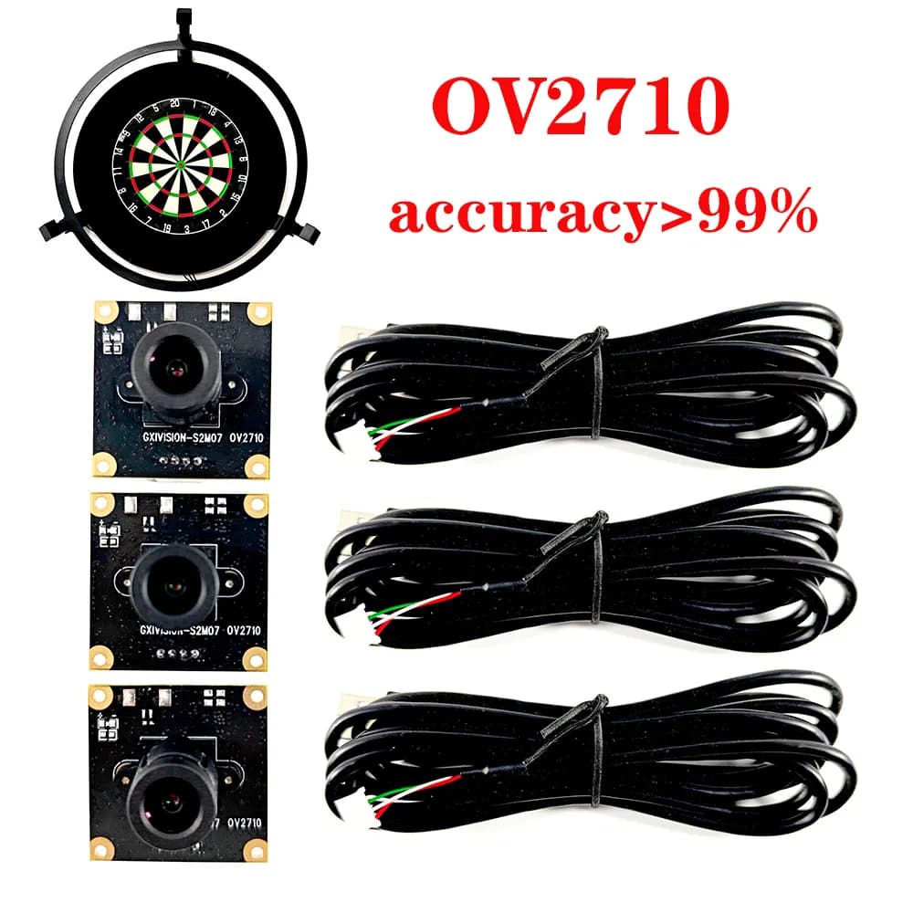 GXIVISION OV2710 3PCS Autodarts.io scoring system Camera 100 degree lens 2MP 1080P camera module