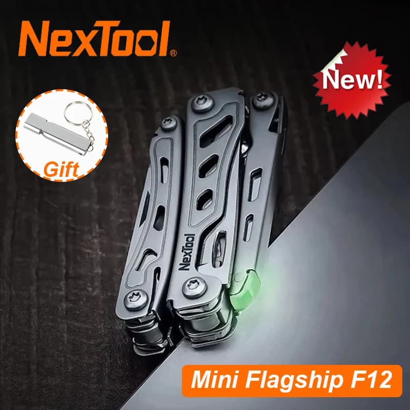 2025 New NexTool Mini Flagship F12 Multi Tool 13 In 1 Folding EDC Multitool Screwdriver Pliers File Ruler Outdoor Camping Tools