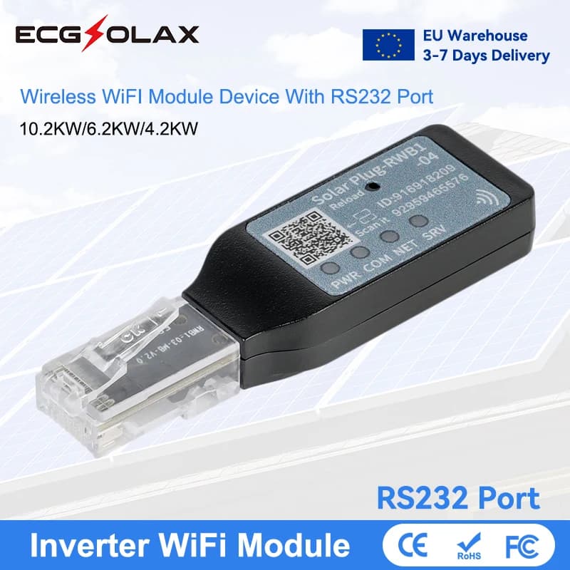WiFi Module Wireless Device For Hybrid inverter With RS232 Remote Monitoring Solution For 4.2KW 6.2KW 10.2KW Solar Inverter WIFI