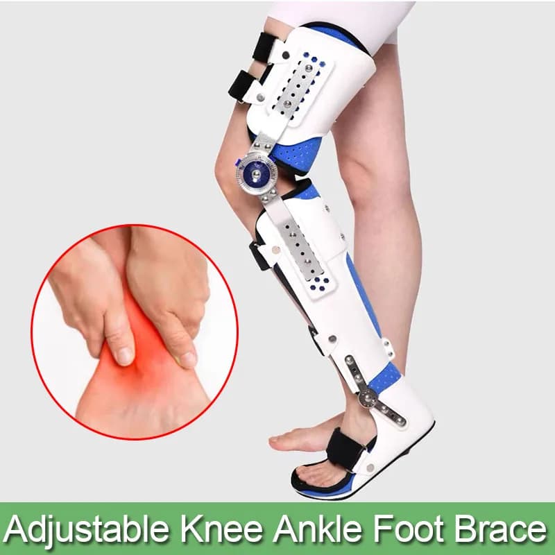 Adjustable knee Ankle Foot Medical Brace-Orthopedic Knee Joint Support-For Meniscus Injury Joint Pain Relief Rehabilitation Brac