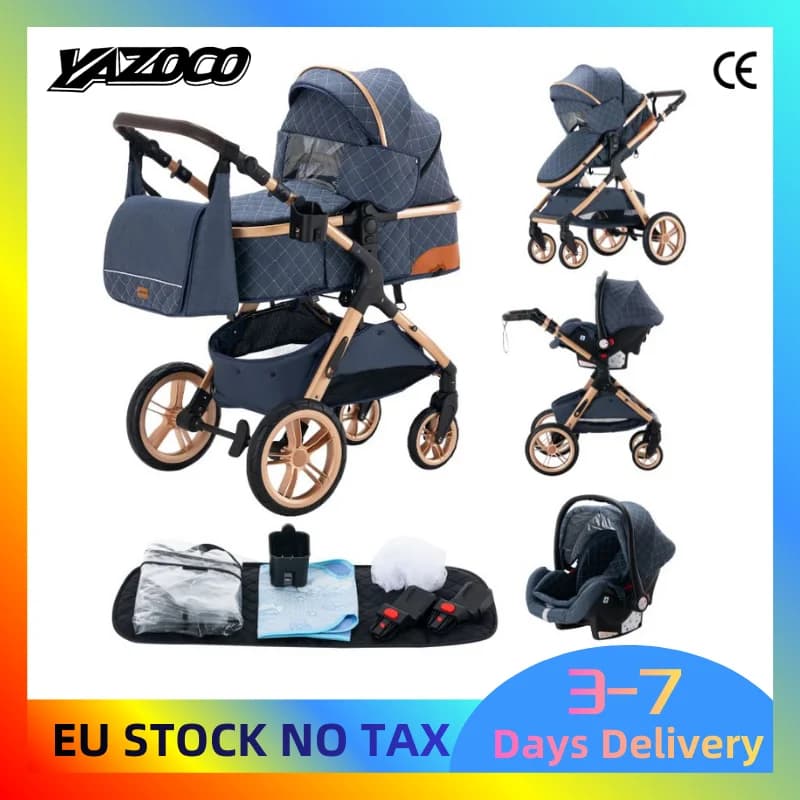 Baby stroller 3 in 1 Baby carriage baby cars baby newborn items car seat for baby lightweight strollers four wheel strollers