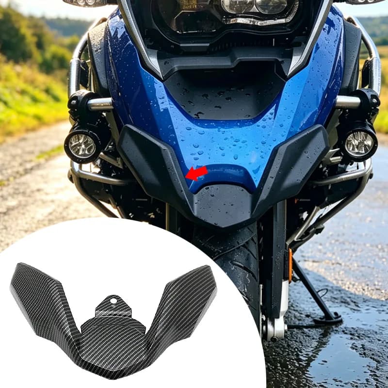2023 R1250GS Carbon Black Front Beak Fairing Extension Wheel Extender Cover For BMW R1200GS LC R 1200 GS R 1250 GS 2018-2022
