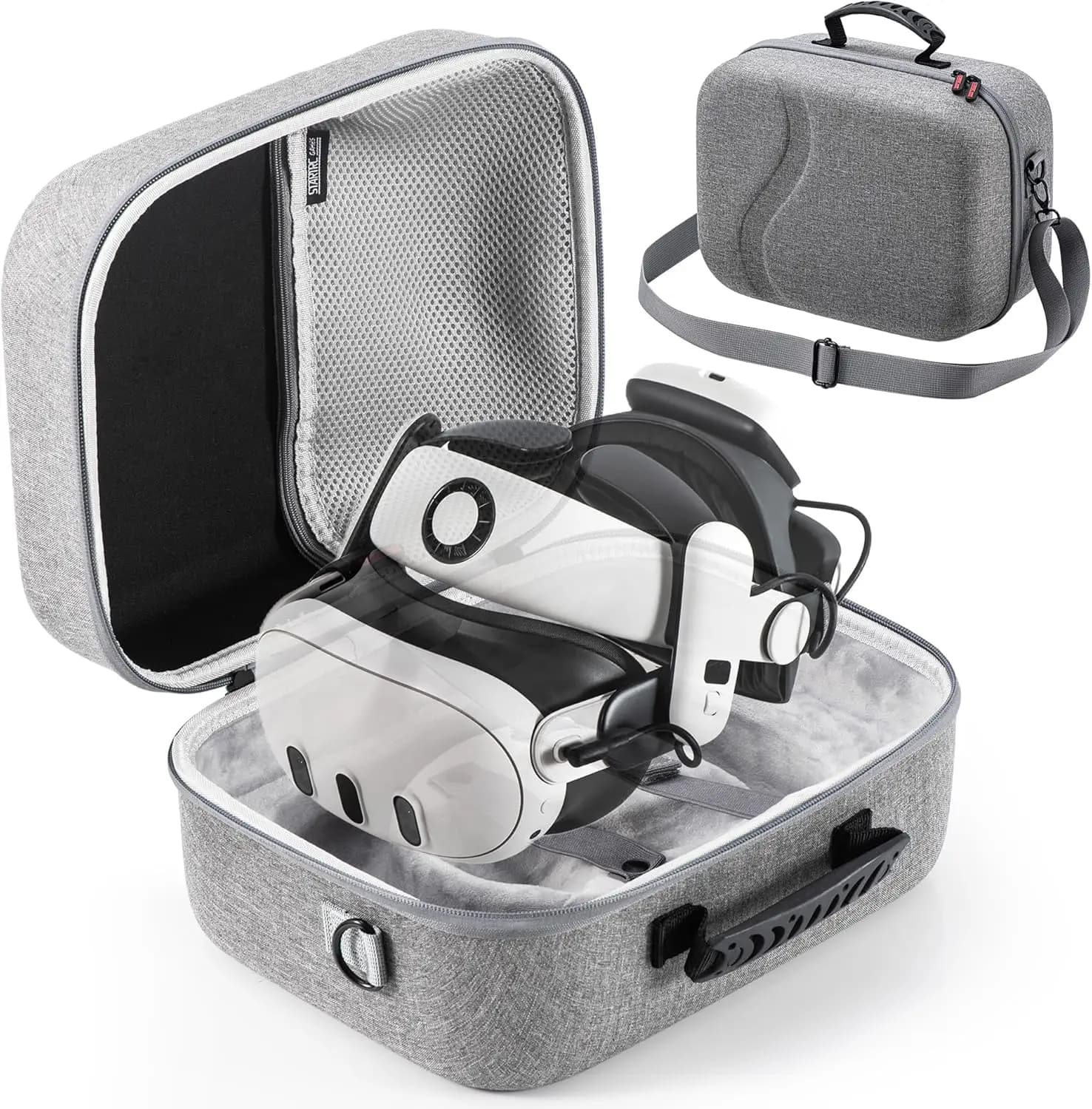 Carrying Case for Meta Quest 3,Hard Shell Travel Bag with Oculus Quest 3/BOBOVR S3 Pro Battery Head Strap and Other Accessories