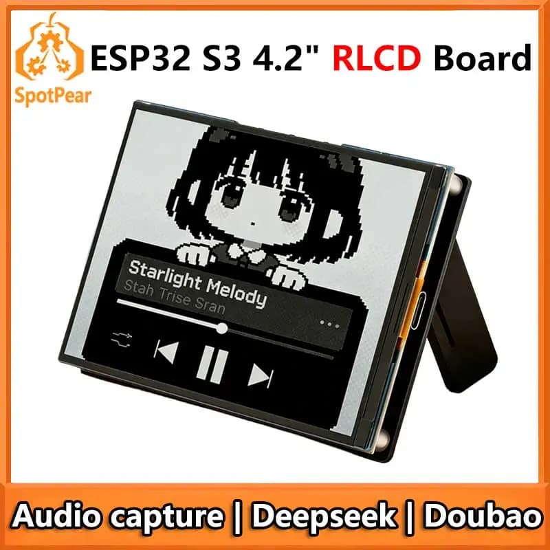 Waveshare ESP32-S3 For Xiaozhi AI  4.2inch RLCD Total Reflection Screen 4.2 inch Development Board Deepseek