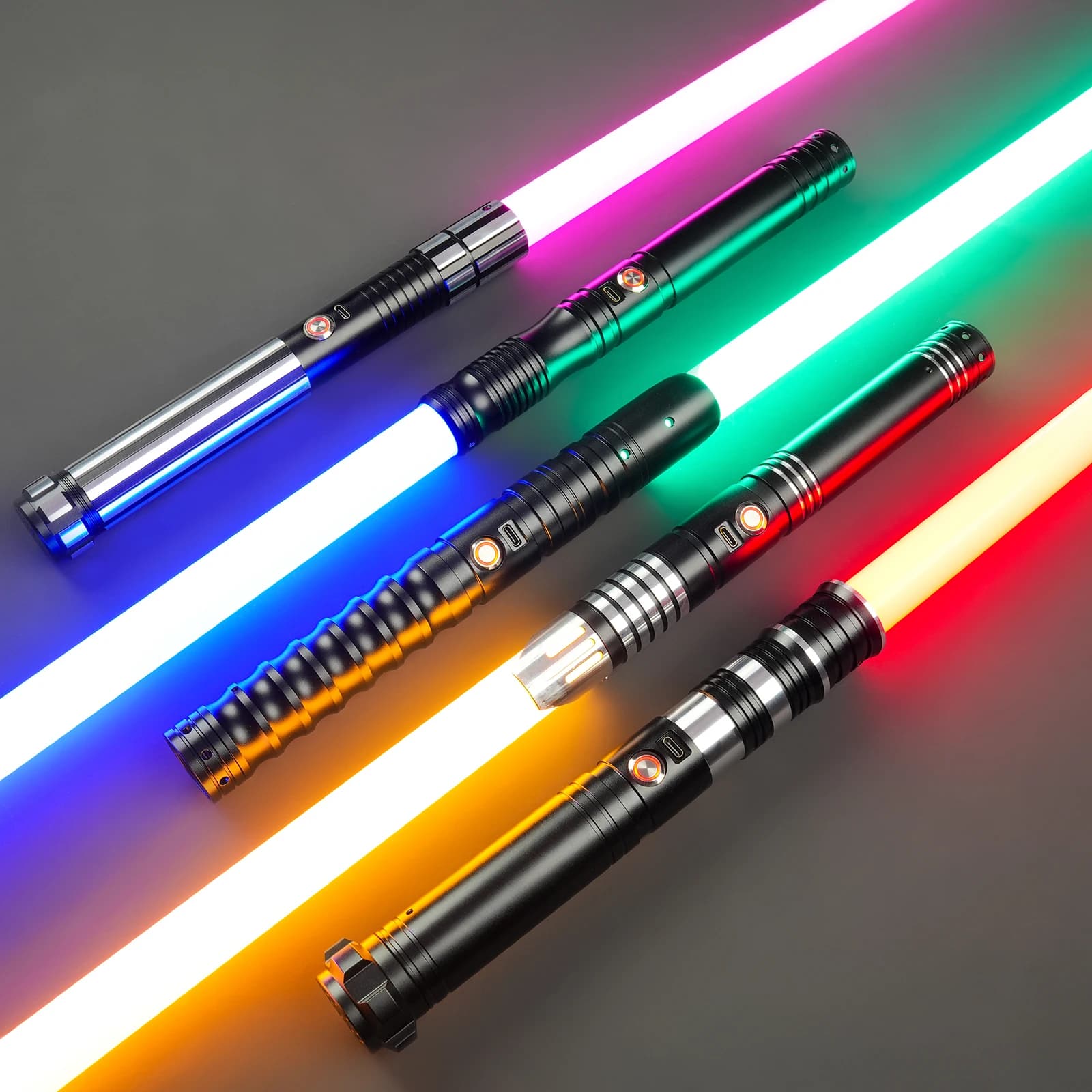 LGT Saberstudio Metal Hilt Force Heavy Dueling Light Saber Infinite Color Changing with 34 Sound Fonts Sensitive Smooth Swing