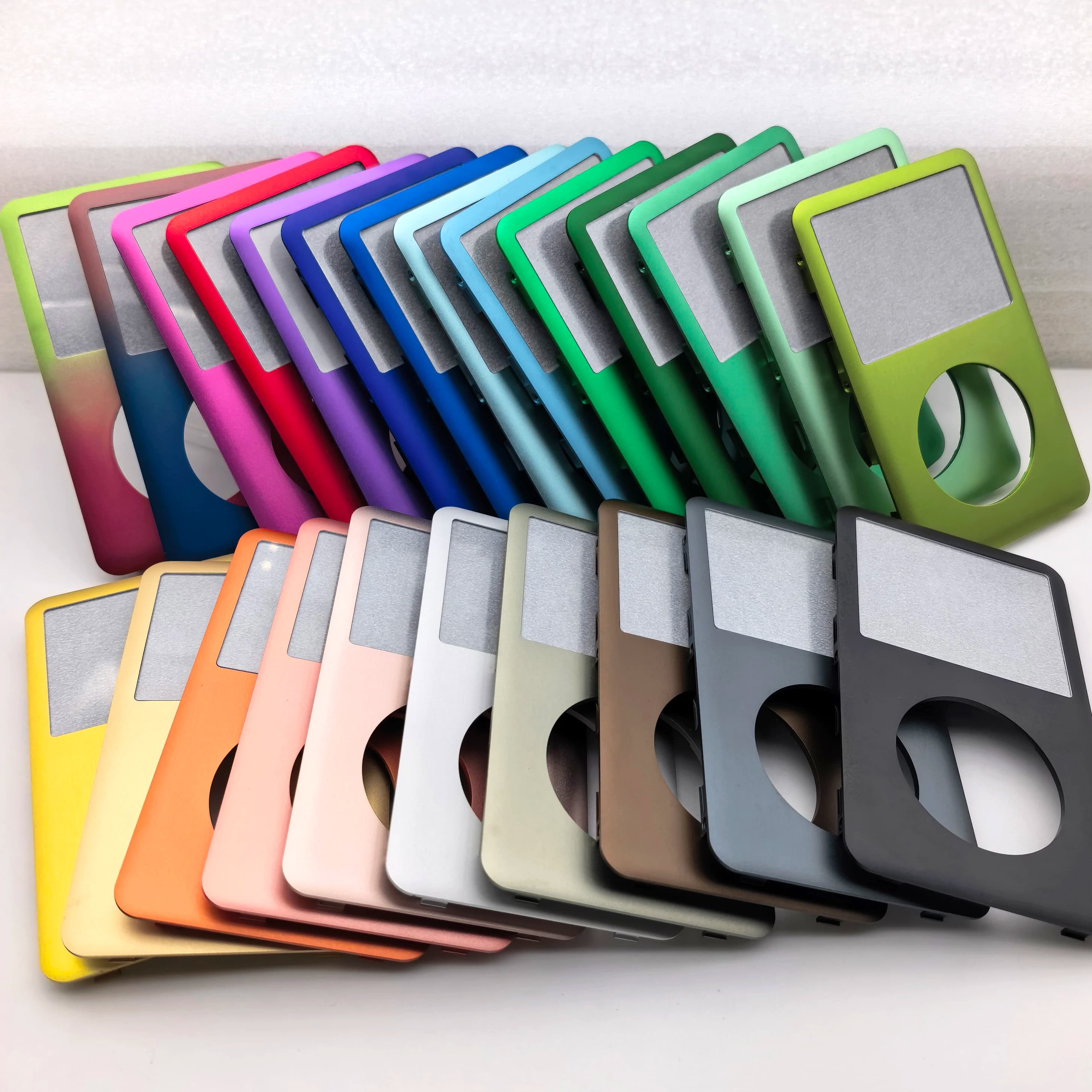 Metal Front Faceplate for iPod Classic with Center button, Multi-Color Housing Case for 6th/6.5th/7th Gen 80GB 120GB 160GB