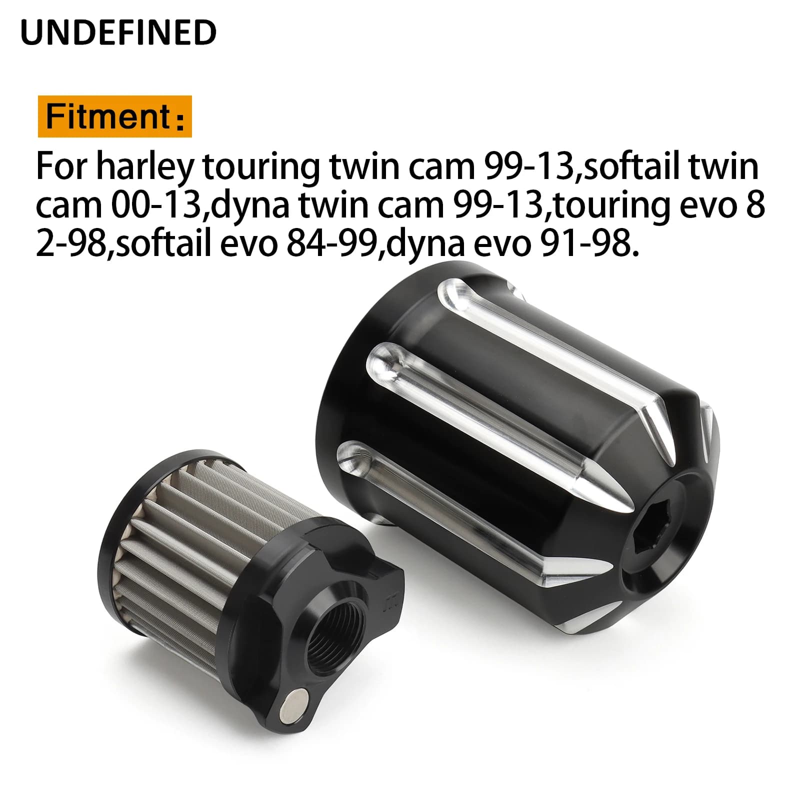 Motor Aluminium Reusable Washable Oil Filter with Replacement Cartridge Fitting for Harley Touring Twin Cam Softail