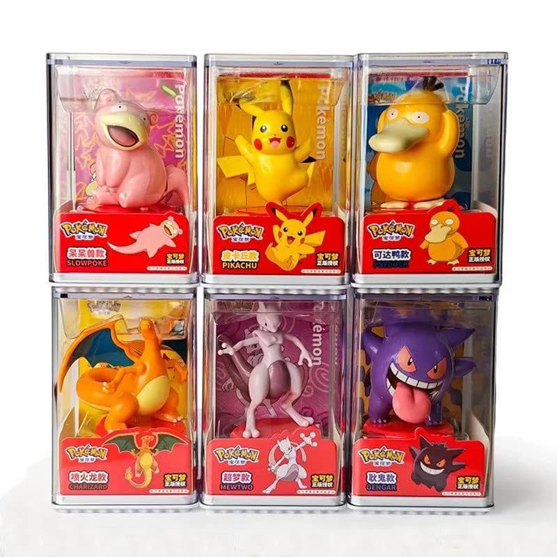 Authentic Pokémon Mobile Elf CHARIZARD PSYDUCK PIKACHU MEWTWO GENGAR SLOWPOKE Handmade Ornament Children's Toy Gift