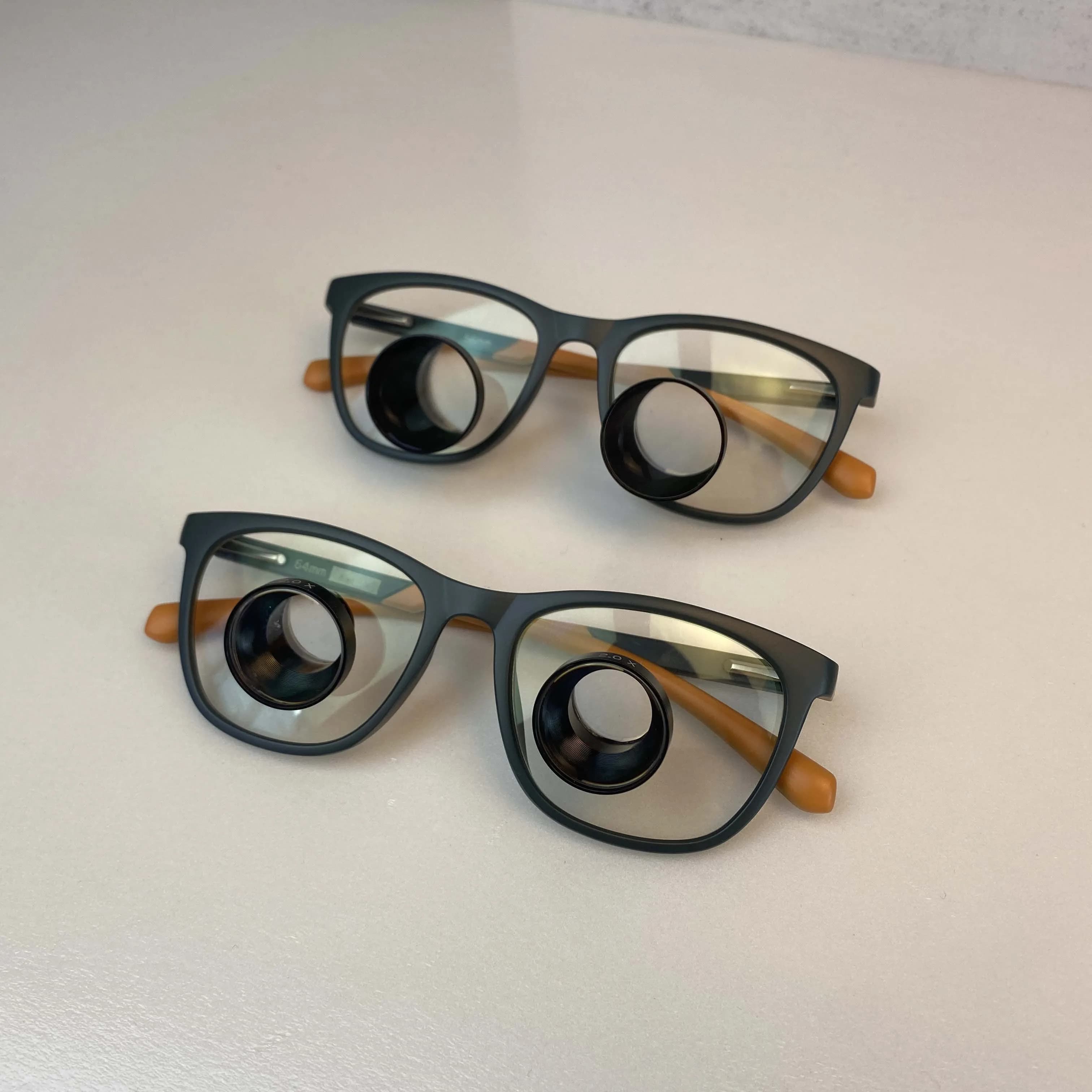 TTL Dental Loupes 2.0X/3.0X Ergonomic Embedded Surgical Loupes with Optical Lens 320-420mm Working Distance
