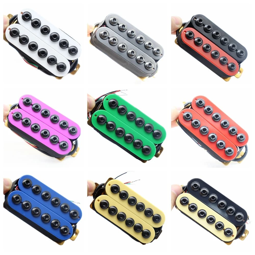 1pcs Electric Guitar Pickup Bridge or Neck Guitar Humbucker Pickup Invader Style 9 Color