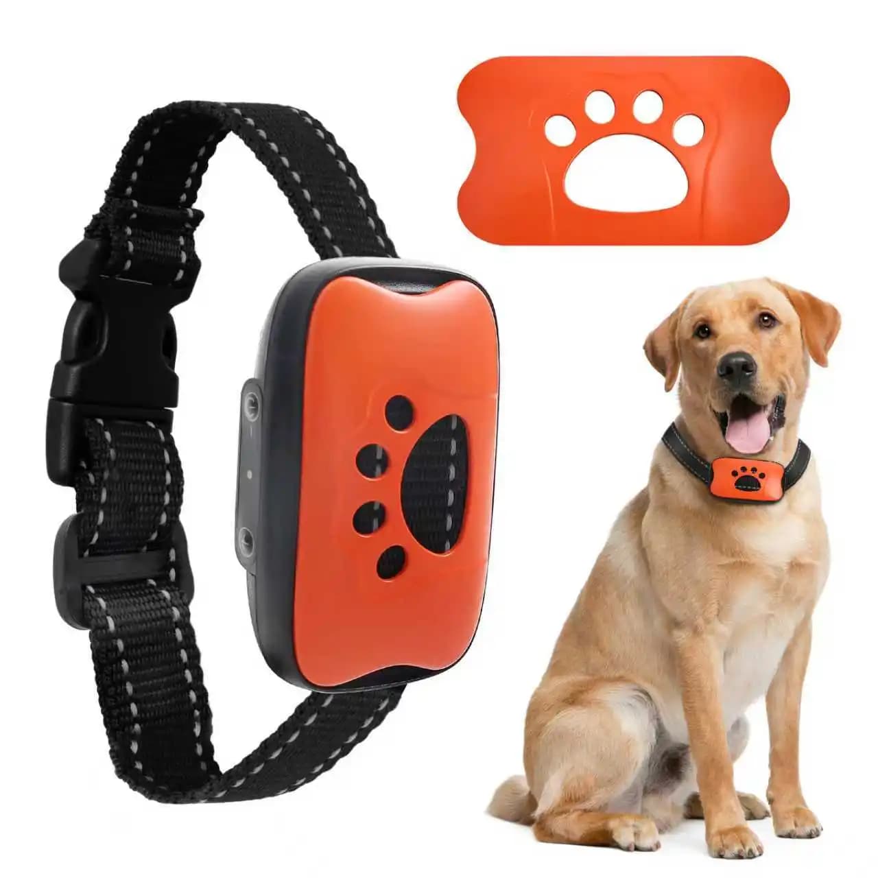 Pet Dog Anti Barking Device Electric Dogs Training Collar Dog Collar USB Chargeable Stop Barking Vibration Anti Bark Devices