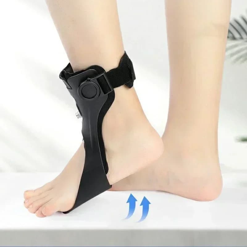 Drop Foot Brace Orthosis Drop Foot Ankle Support with Comfortable Adjustable Buckle for Hemiplegia Stroke Shoes Walking