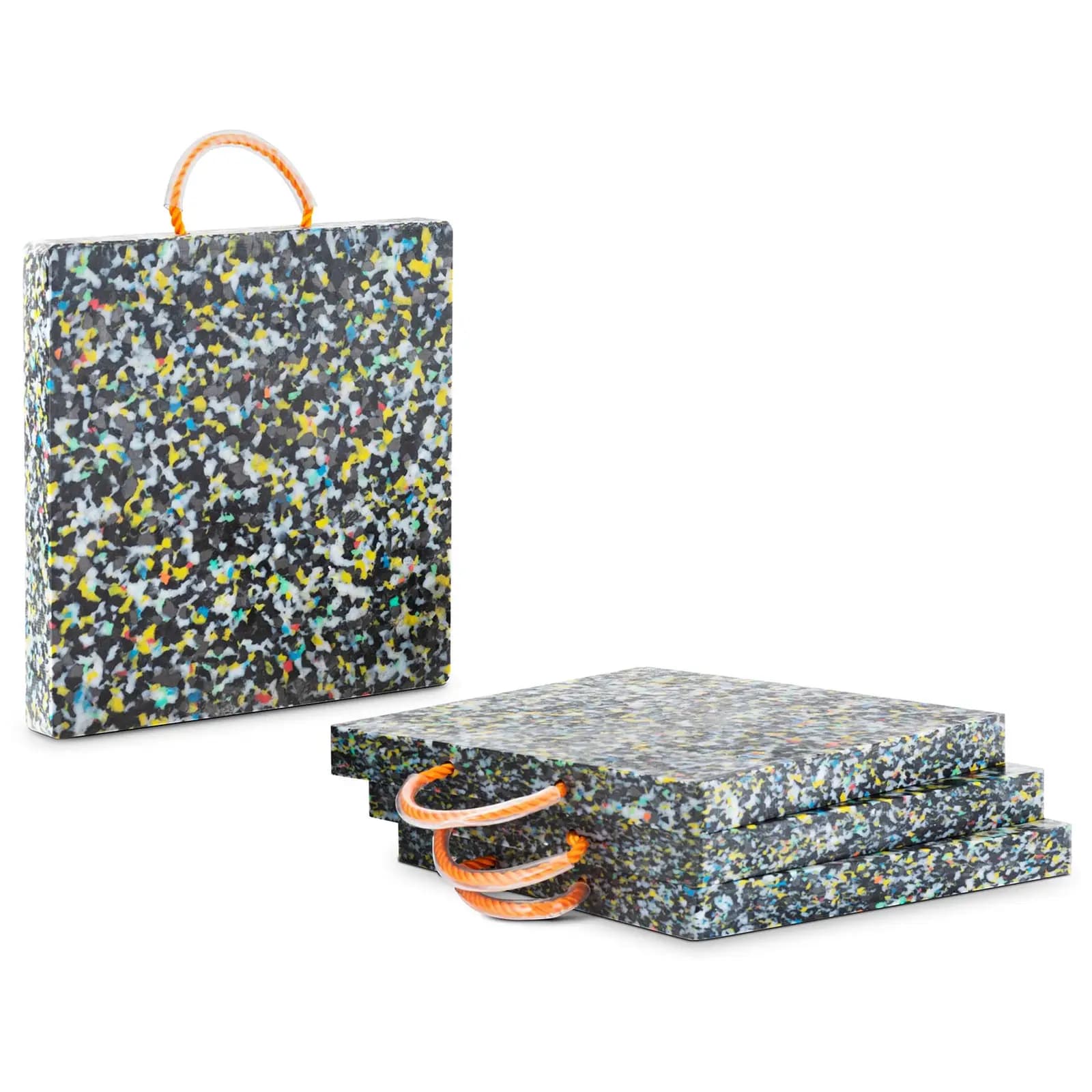 Pedana stabilizzatore 40 x 40 x 4 cm - Capacità di carico: 12.000 kg - 4 pezzi | MSW