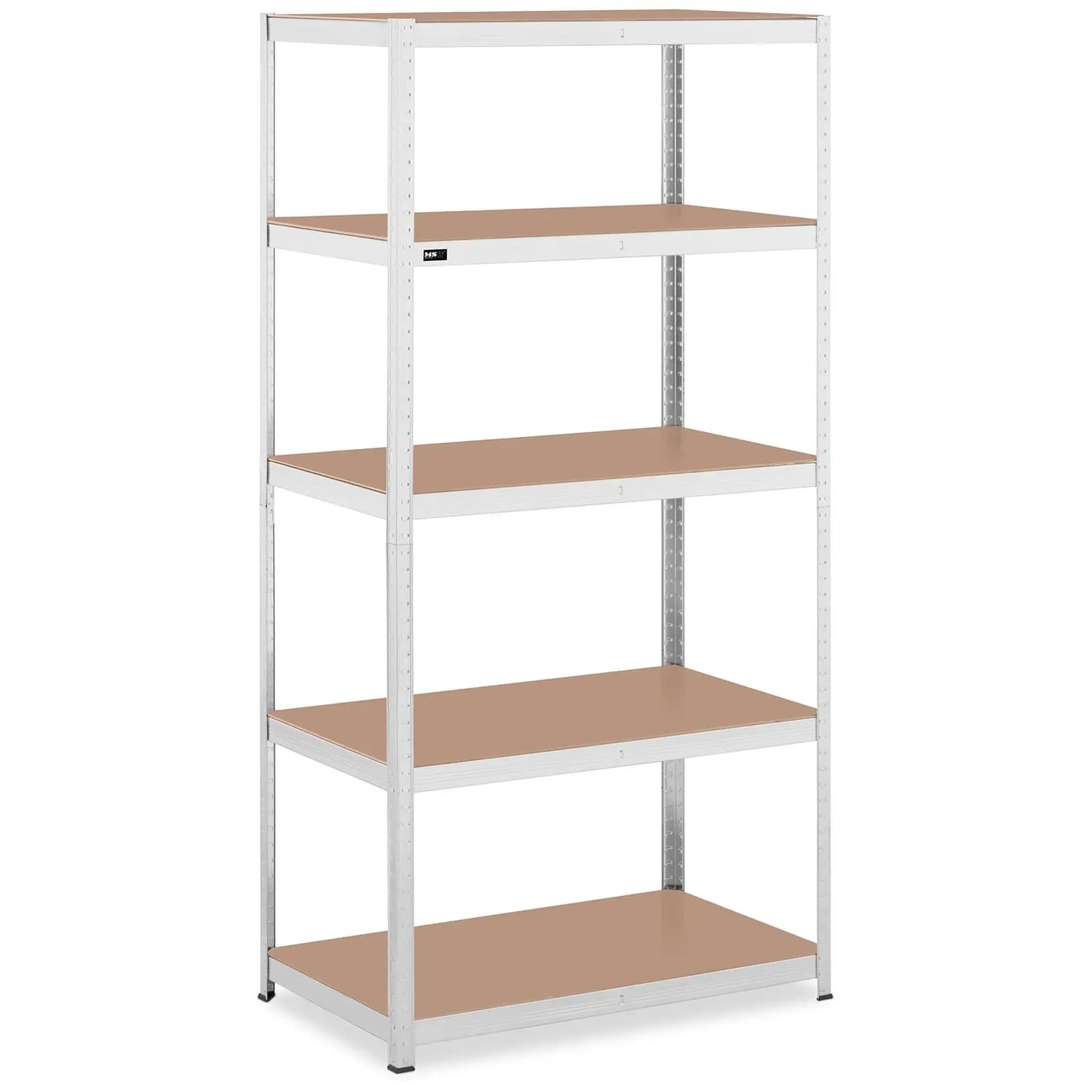 Scaffale metallico - 100 x 60 x 200 cm - 5 x 150 kg - Grigio | MSW