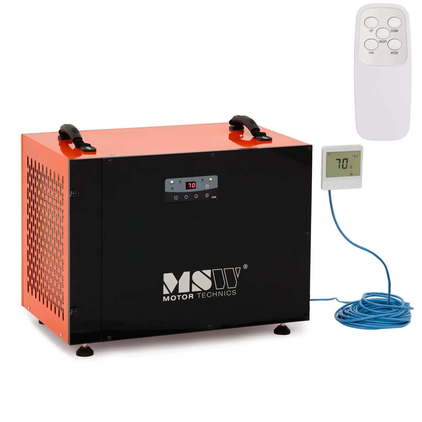Deumidificatore elettrico professionale - 72 l / 24 h - 90 m² - 400 m³/h | MSW