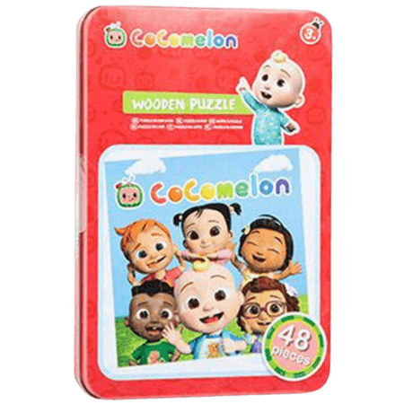 CoComelon Wooden Puzzle Tin – 48 Pcs