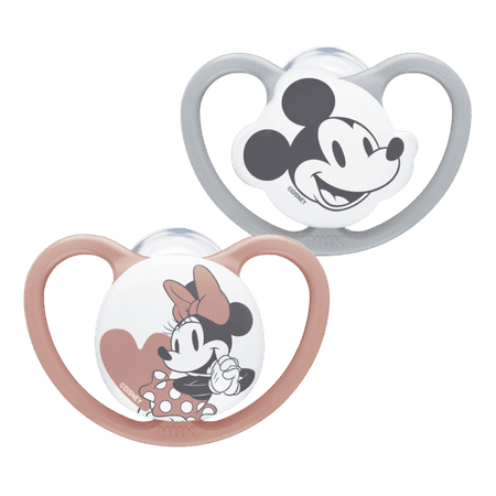 NUK Disney Space 6-18m Pink Pacifier – 2 pcs
