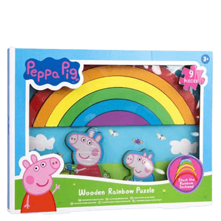 Peppa Pig Wooden Rainbow Puzzle