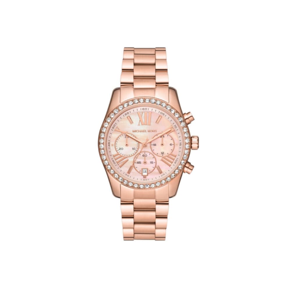 Michael Kors MK7242 Lexington Chronograph Rose Gold Ladies Watch