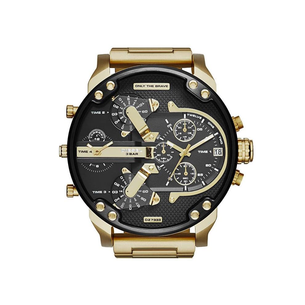 Diesel DZ7333 Men's 57mm Chronograph Stainless Steel Gold-Tone Watch