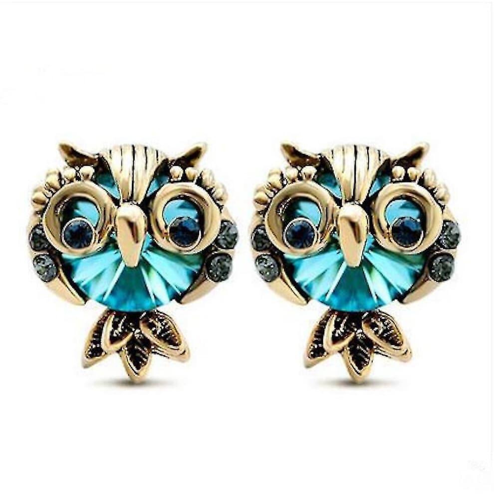 Earrings Crystal Earrings Female Owl Earrings Ear Ornaments