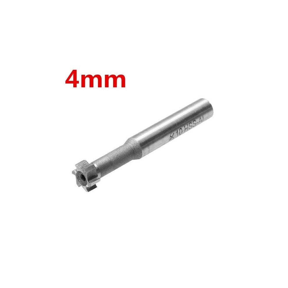 (4mm) 10 x 3/4/5 x 60mm HSS T-Slot End Mill 6 Teeth