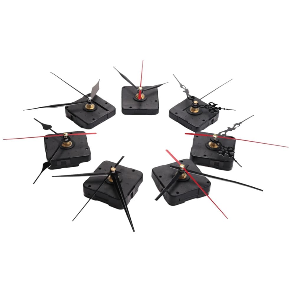 7Pcs Quartz Clock Movement Mechanism Set Short Shaft Mechanisms