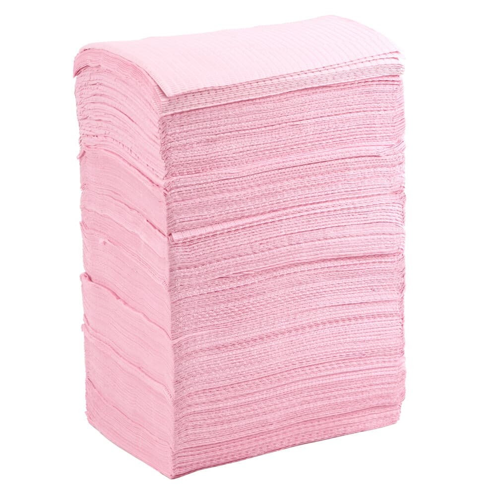 Pink 125Pcs Absorbent Tattoo Tablecloth Disposable 45x33Cm