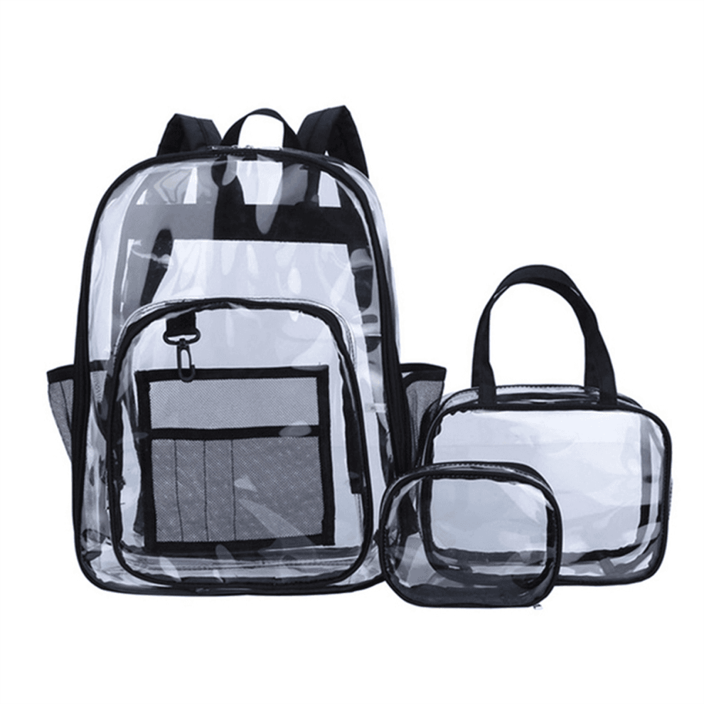 Waterproof Backpack Transparent Teenagers Large Capacity Backpacks,A