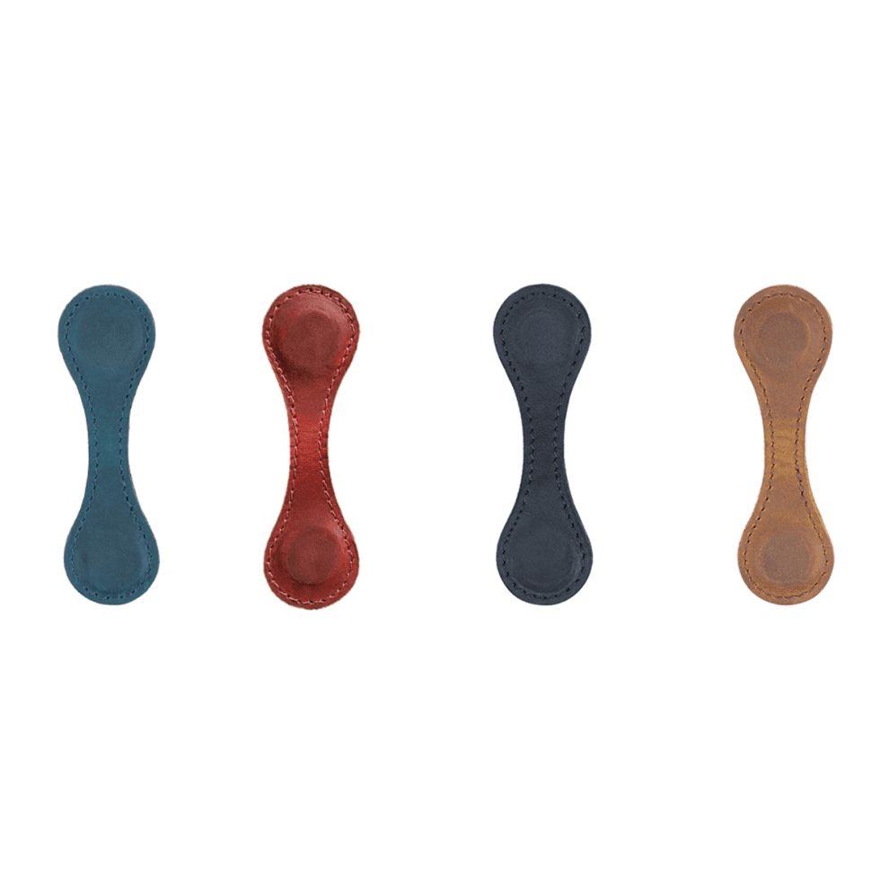 4Pcs Leather Magnetic Bookmark Personalized Top-Grain