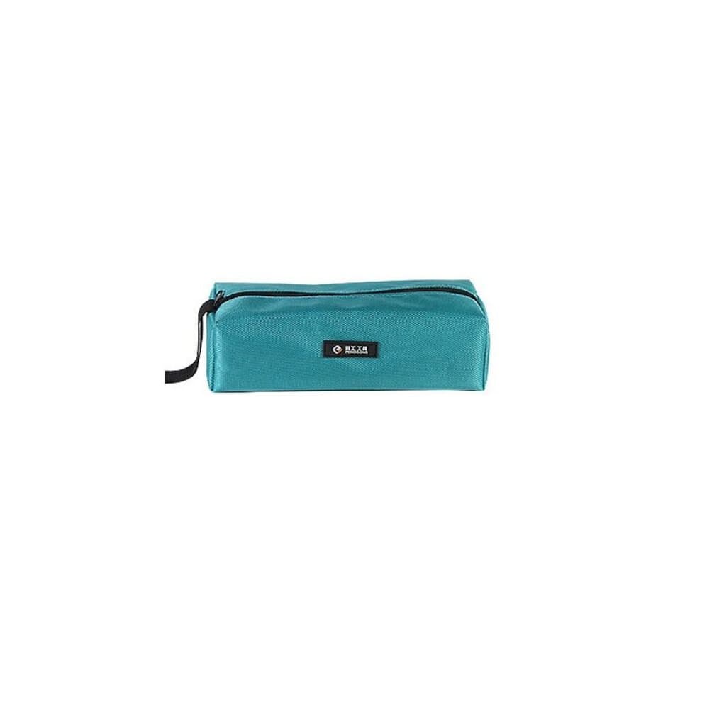 (blue-S)1680D Oxford Canvas Tool Bag Waterproof Storage Hand Tool Bag Screws Nails Drill Bit Metal Parts Organizer Zipper Pouch
