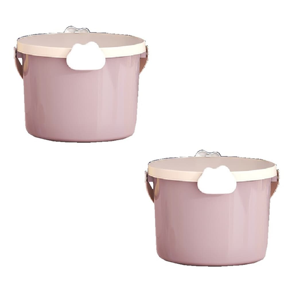 Handheld Bucket for Children'S Toys Building Block Packaging Barrel Circular Storage Barrel As Shown