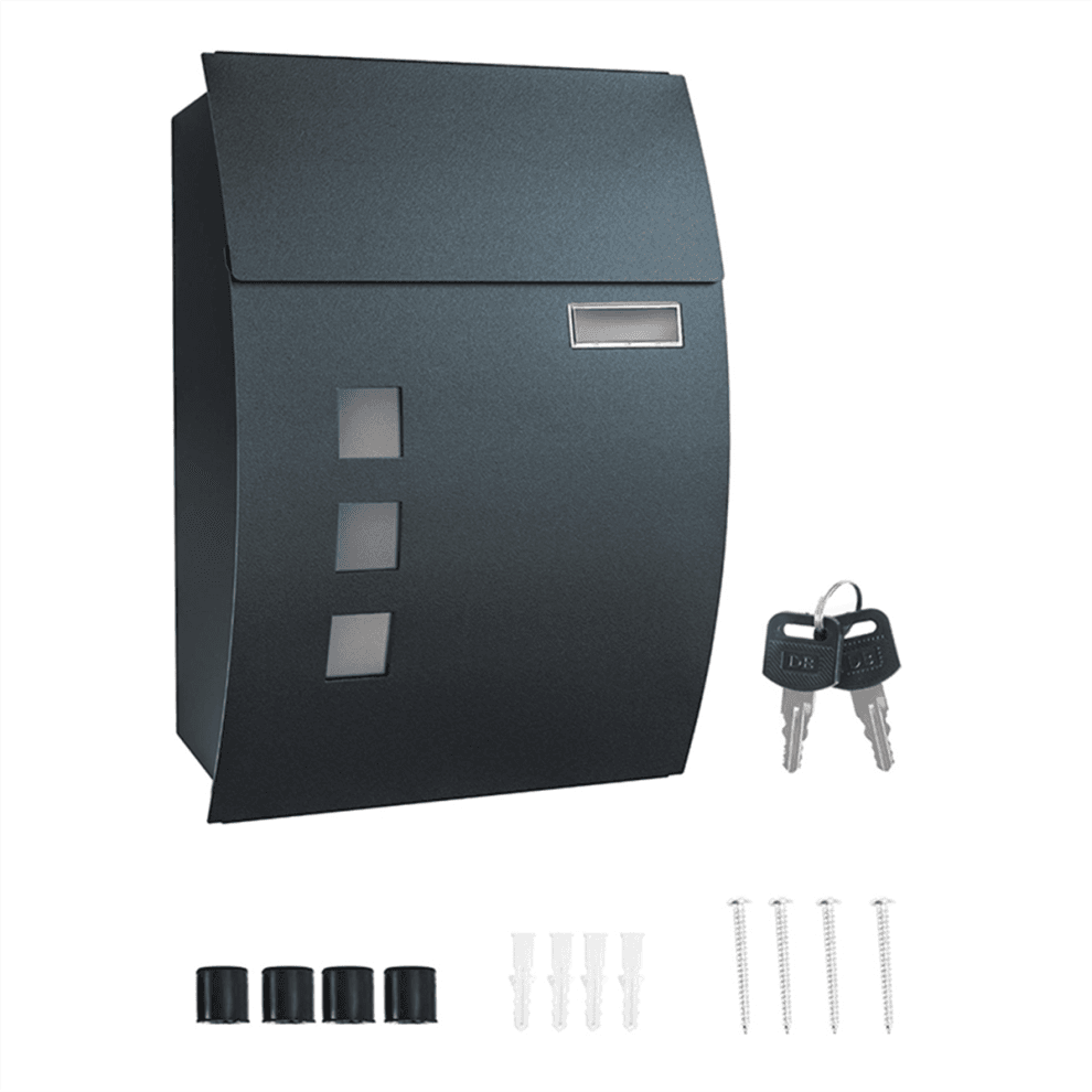 Wall Mounted Post Box - Waterproof Mailbox for Outside Secure Letter Home,Letter Postbox