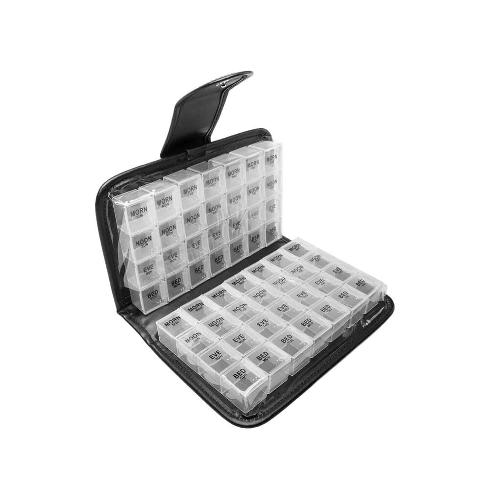 14 Day Pill Box Travel Organizer Dose Medicine Tablet Storage Container Daily Vitamin