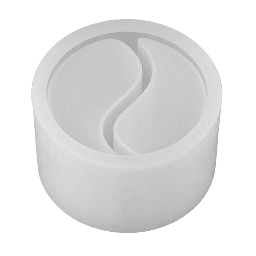 Candle Cup Silicone Mold Yinyang Gypsum Cement