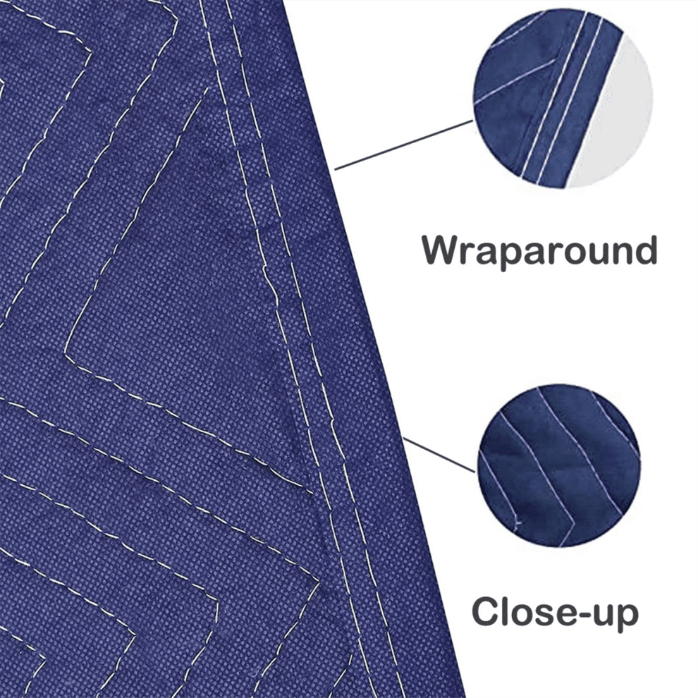 2Pcs Moving Blankets 40x72Inches Heavy Duty Packin