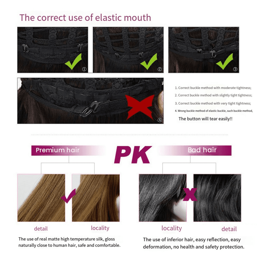 64cm European and American Simulation Wig Female L