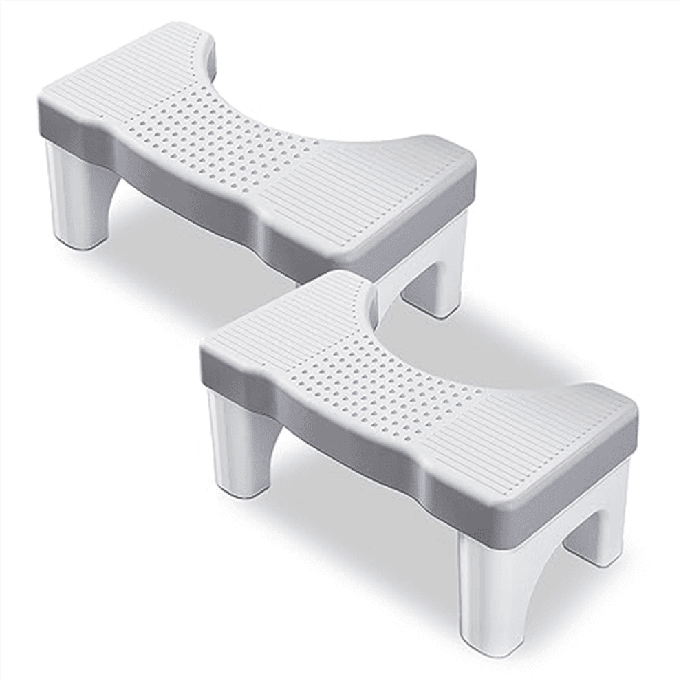 Squatting Toilet Poop Stool, Adult Portable Plastic 2 PCS