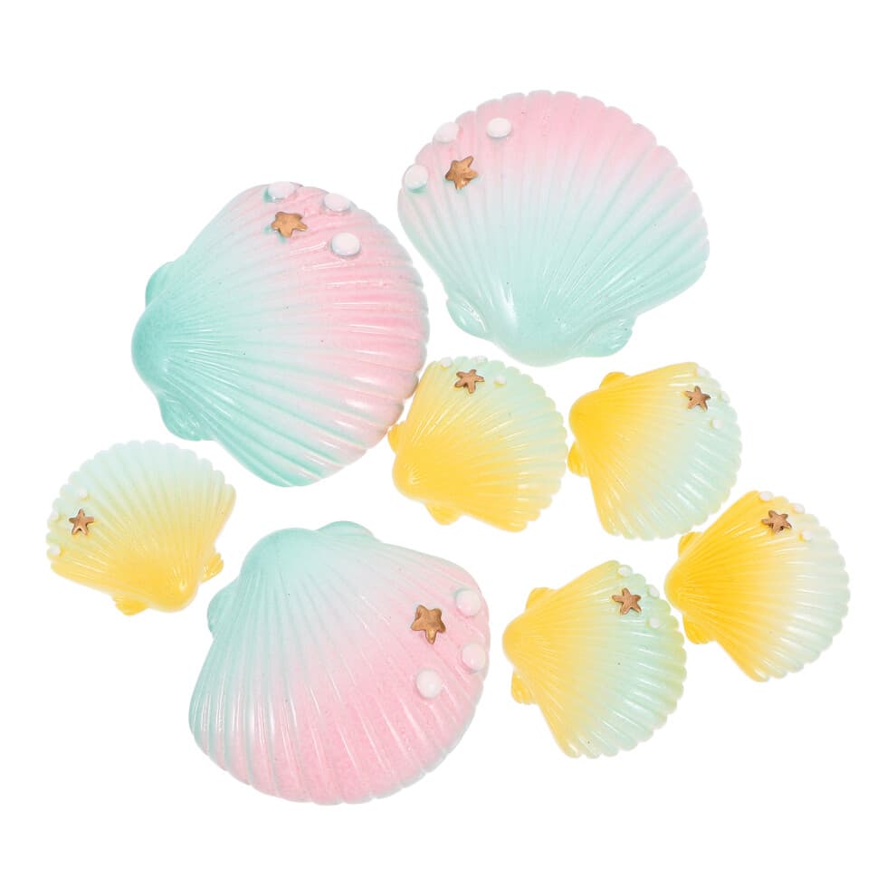 Diy Phone Case Kit Shell Shape Assorted Color 8pcs