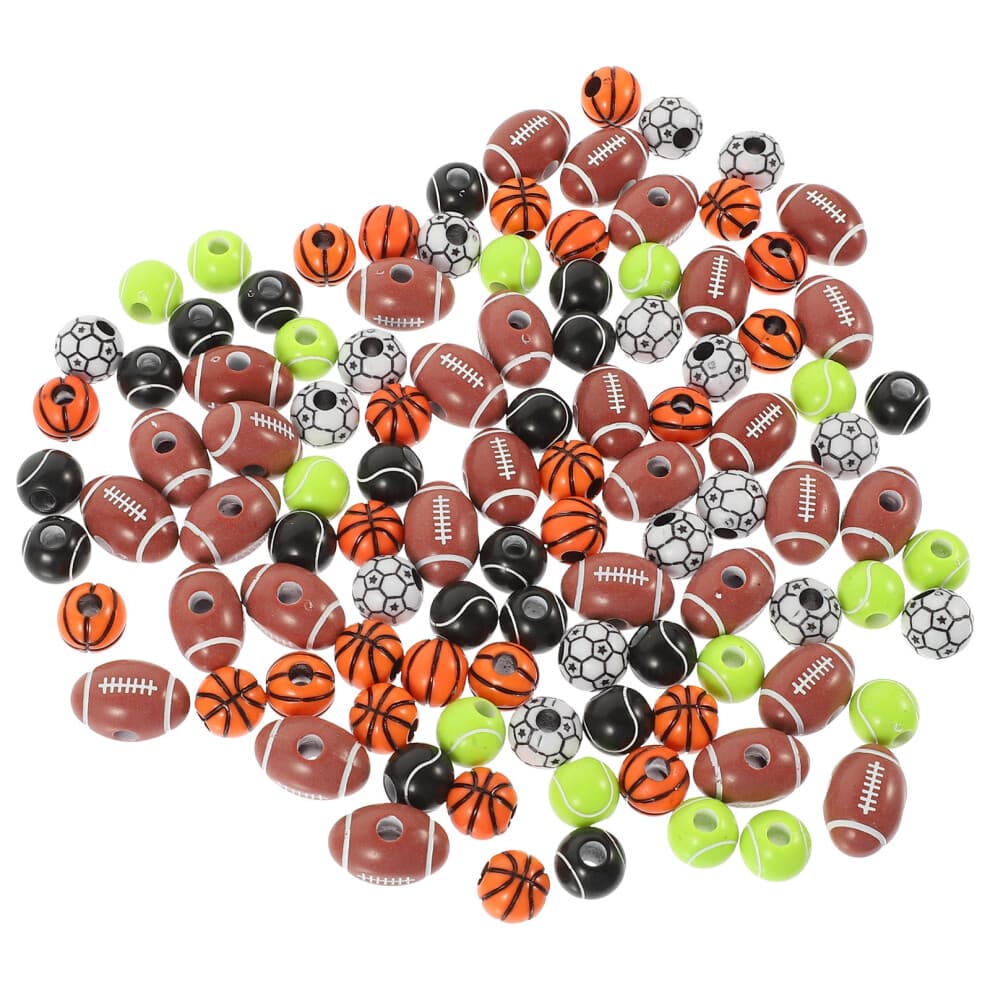Sports Loose Beads Ball Diy Jewelry Making Supplies