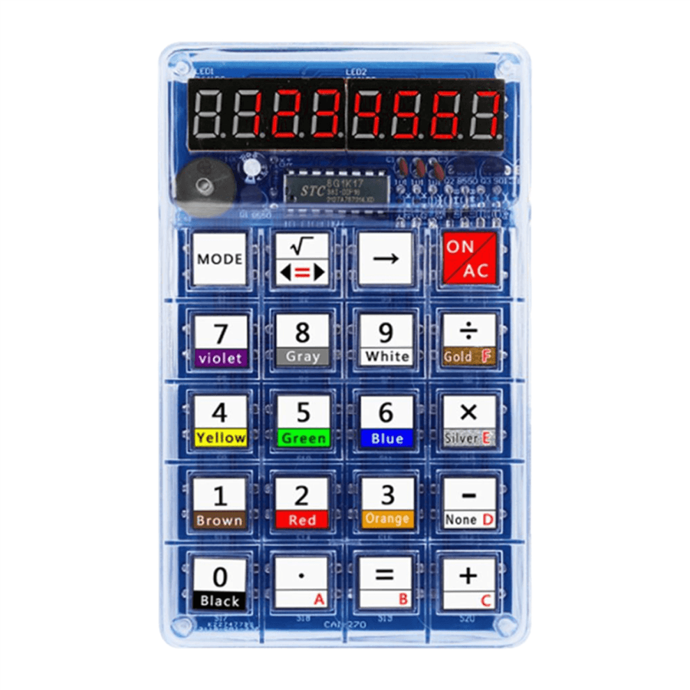 DIY Calculator Kit LED Display Electronic Making w