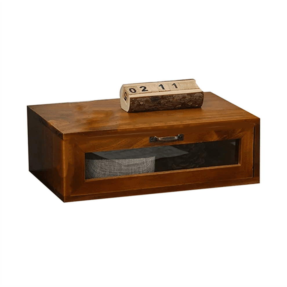 Wooden Drawer Storage Box,Office Desktop Organizer