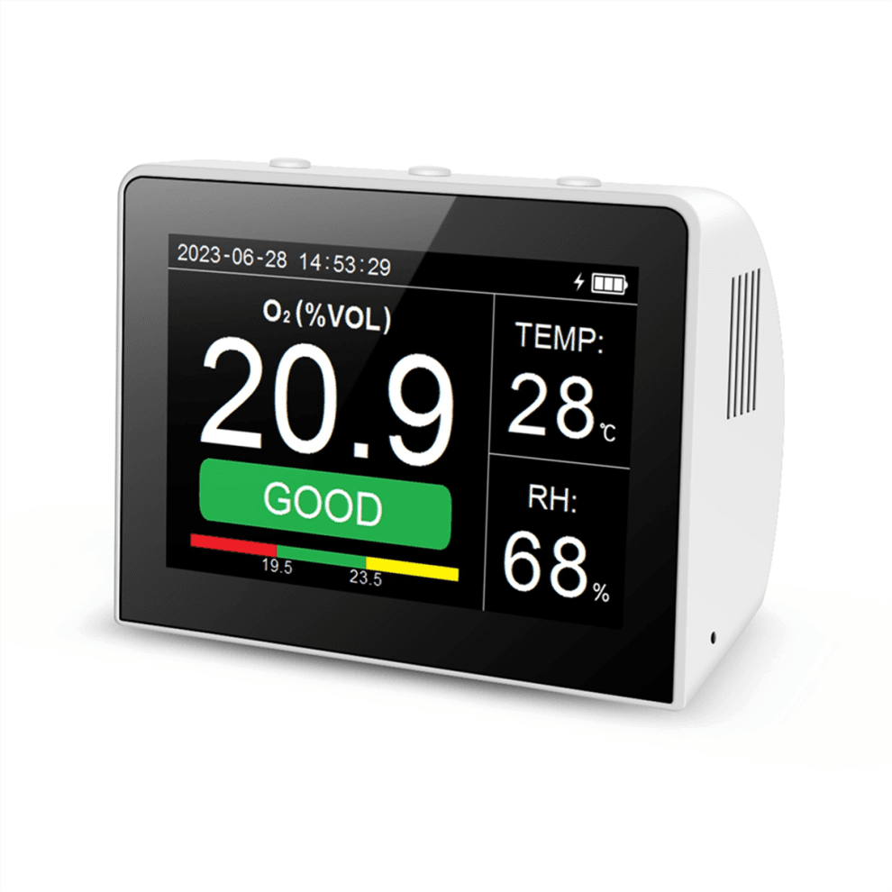 Handheld Oxygen Concentration Detector Temperature