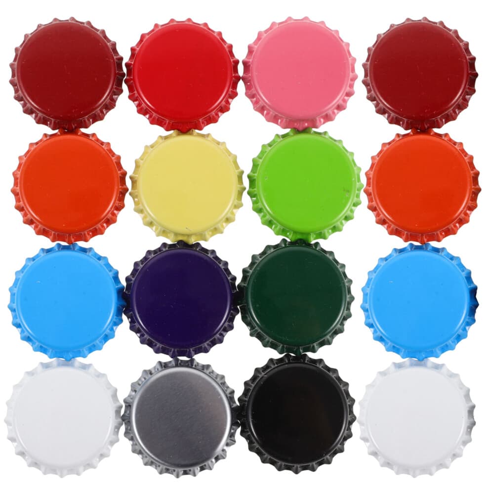 Bottle Cap Display Beer Bottle Cap Iron Assorted Color 60pcs