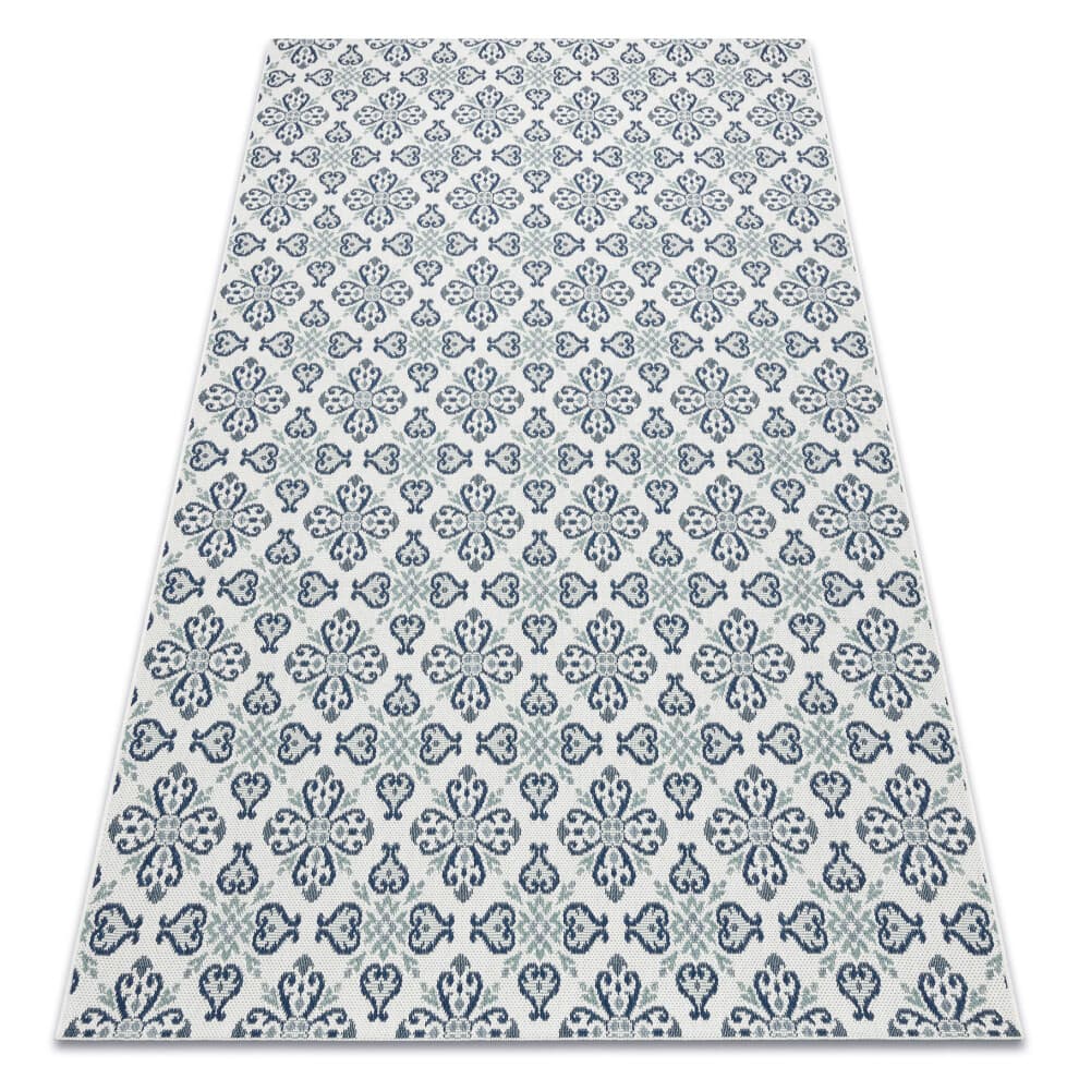 Carpet COLOR 19246/969 SISAL Flowers White 120x170 cm