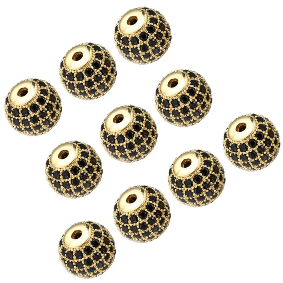 10pcs Loose Beads Metal Beads Jewelry Bracelet
