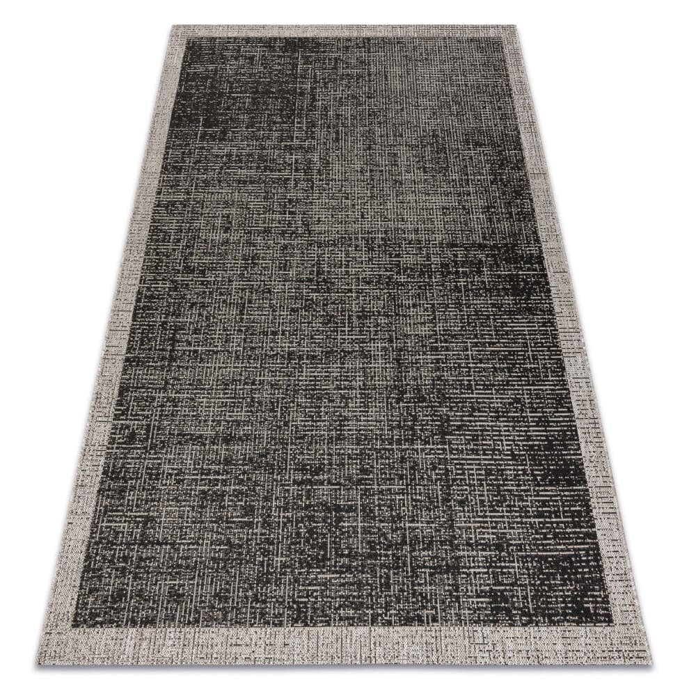 CARPET SIZAL FLOORLUX 20401 Frame black / silver  160x230 cm