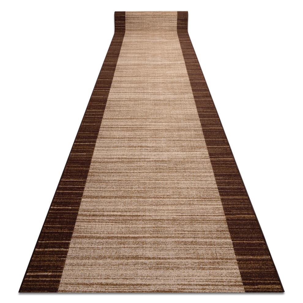 Runner anti-slip STREIFEN 133 cm brown 133x110 cm